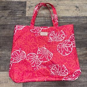 Lilly Pulitzer For Estée Lauder Pink Sand Dollar Tote Bag Beach